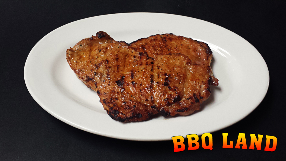 BBQ Land Boneless Pork Chop Dinner Plate